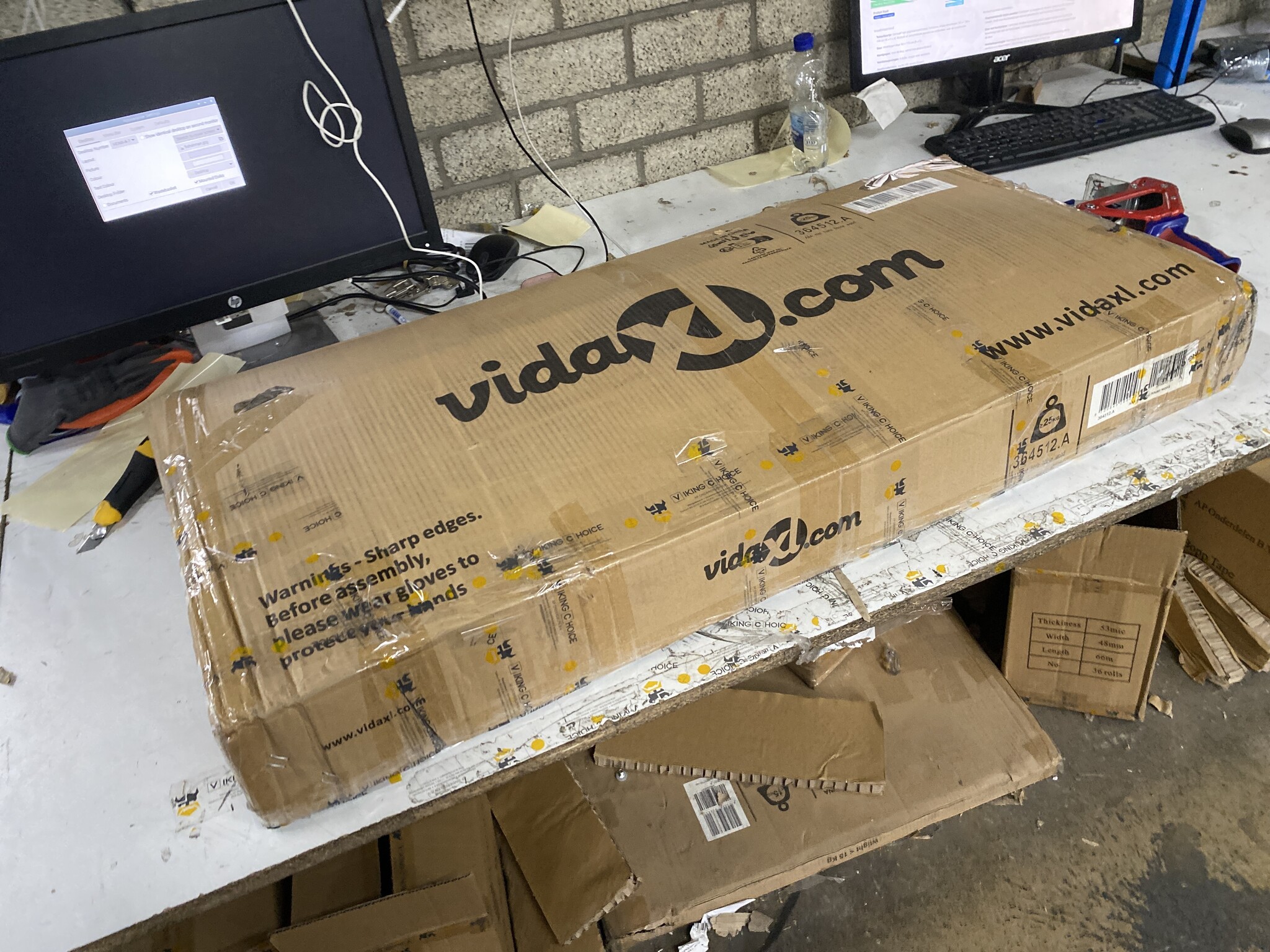 vidaXL Tuinschuur Lichtbruin - 60% Korting!