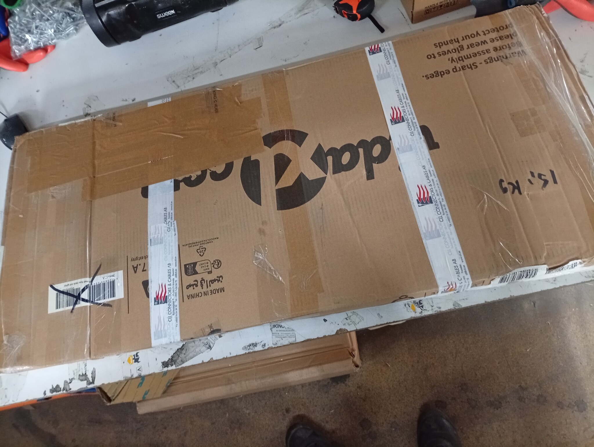 vidaXL Tuinschuur 277x192,5x179cm Staal Grijs - 60% Korting!