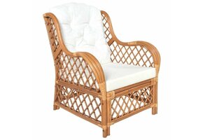 VidaXL Rattan Stoel met Kussen - 47% Korting! Natuurlijk & Comfortabel
