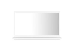 vidaXL Badkamerspiegel met Schap - Wit Bewerkt Hout - 59% Korting