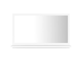 vidaXL Badkamerspiegel met Schap - Wit Bewerkt Hout - 59% Korting