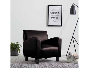 vidaXL Fauteuil Kunstleer Donkerbruin | 62% Korting
