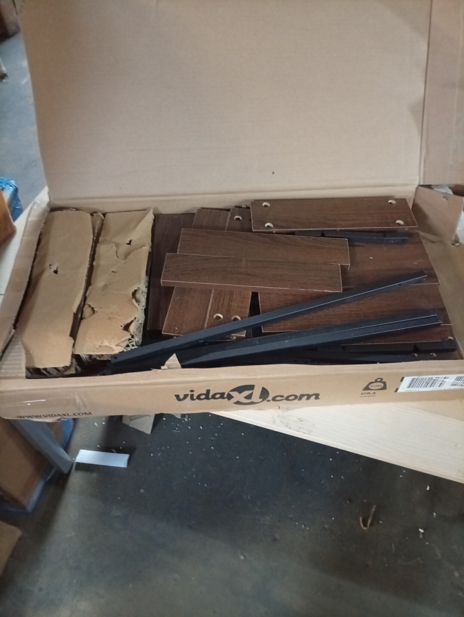 vidaXL Nachtkastje Bruin Eiken - 40x41x60 cm | -67%