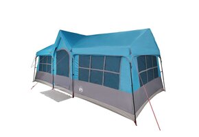 vidaXL Familietent met Dak Blauw - 622x295x238 cm Polyester | 43% Korting!