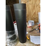 Kachelpijp Zwart Staal Ø 120mm - 50cm | 64% Korting!