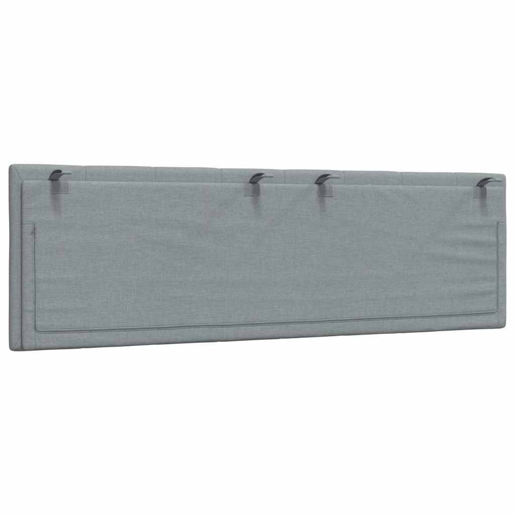 vidaXL Hoofdbordkussen 160cm Stof Lichtgrijs - 42% Korting!