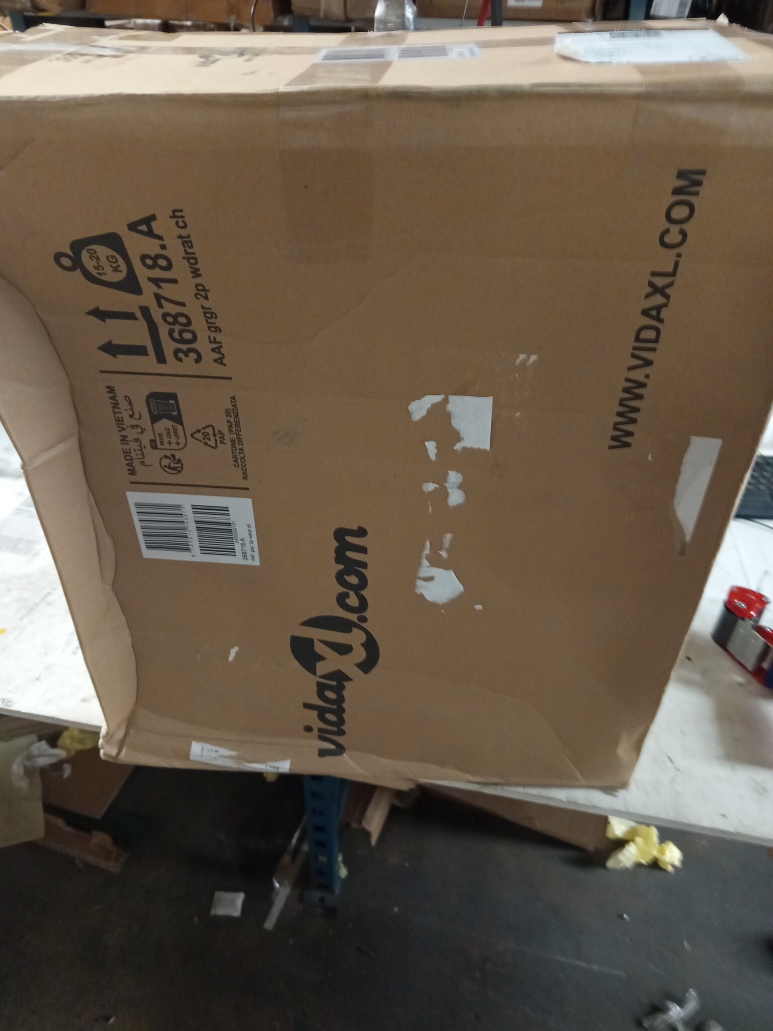 vidaXL Tuinstoelen 2x met Kussens | Poly Rattan & Hout | Grijs | -68%