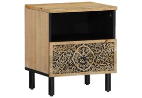 vidaXL Nachtkastje Massief Mangohout (40x33x46 cm) - 52% Korting!