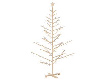 vidaXL Houten Kerstboom Naturel 180 cm - 42% Korting!