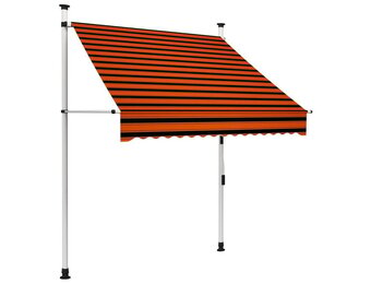 VidaXL Luifel 150 cm Oranje/Bruin - 70% Korting!