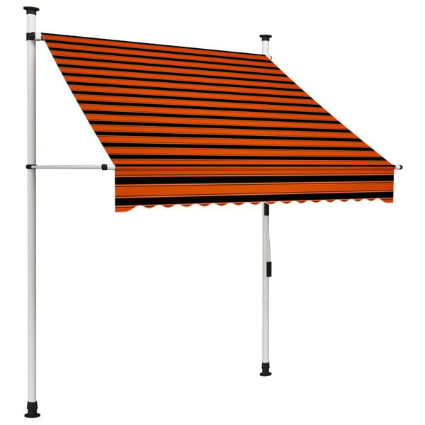 VidaXL Luifel 150 cm Oranje/Bruin - 70% Korting!