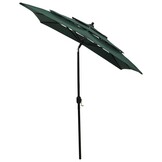 vidaXL Parasol 3-laags groen - 41% korting