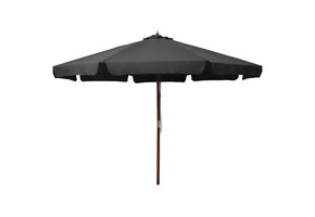vidaXL Parasol Antraciet 330cm met Houten Paal - Nu 47% Korting!