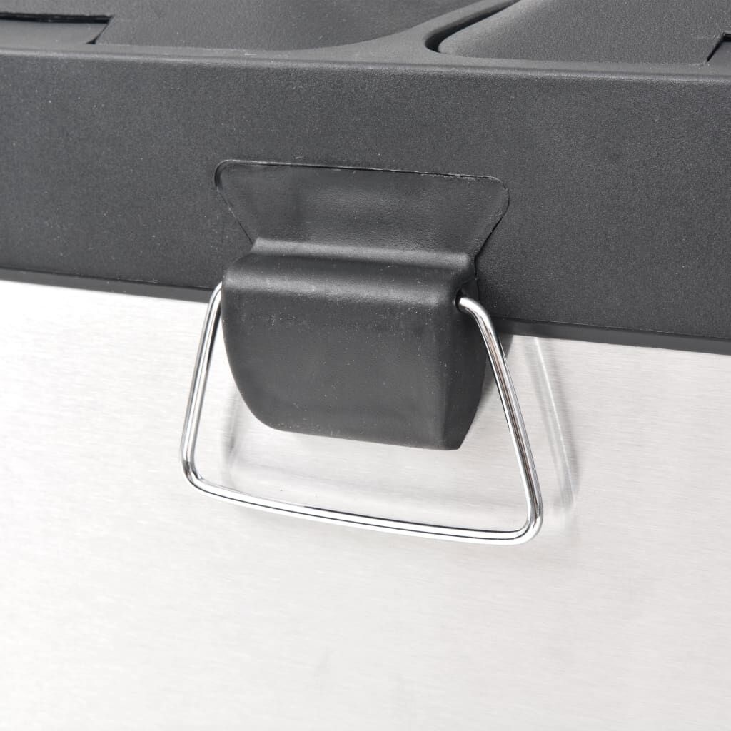 vidaXL Pedaalemmer Recycle 36L RVS - 70% Korting!