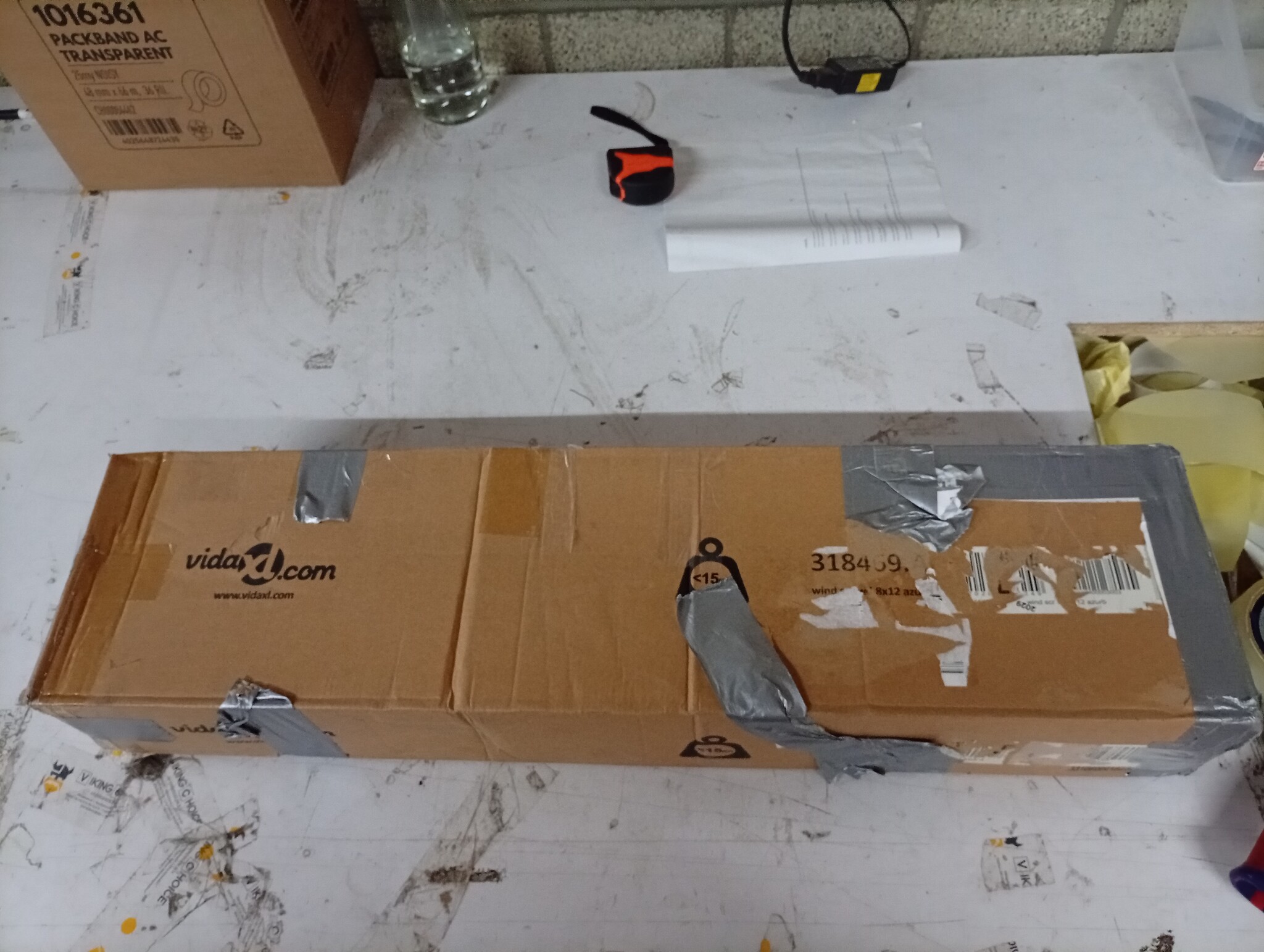 vidaXL Windscherm 6-panelen 800x120 cm - AZUURBLAUW (64% KORTING)