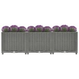 vidaXL Verhoogde Plantenbak 120x40x38 cm - Lichtgrijs - 41% Korting