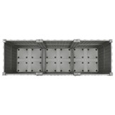 vidaXL Verhoogde Plantenbak 120x40x38 cm - Lichtgrijs - 41% Korting