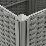 vidaXL Verhoogde Plantenbak 120x40x38 cm - Lichtgrijs - 41% Korting