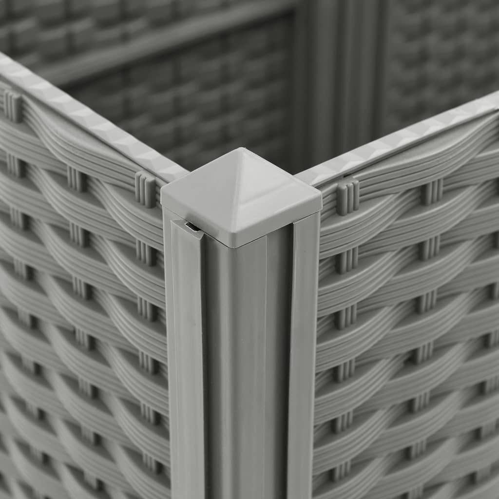 vidaXL Verhoogde Plantenbak 120x40x38 cm - Lichtgrijs - 41% Korting