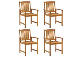 VidaXL Acaciahouten Tuinstoelen (4 st.) - 76% Korting