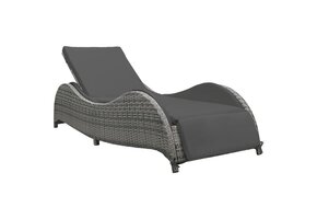 vidaXL Ligbed Poly Rattan - 64% Korting!