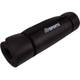 Fitnessmat Sportmat met draagriem - 185x100x1cm Zwart - Nu 65% Korting!