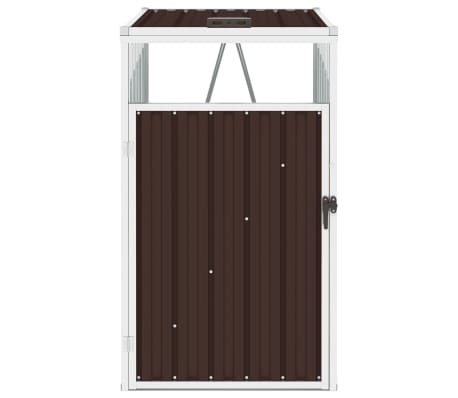 vidaXL Afvalbakberging Staal Bruin - 73% Korting