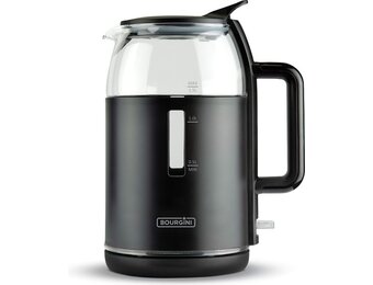 Bourgini Glazen Waterkoker Zwart Mat - 47% Korting!