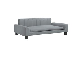 vidaXL Kinderbank - 71% Korting - Lichtgrijs - 90x53x30 cm