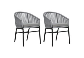 VidaXL Tuinstoelen (2 st) PE-rattan Antraciet - 41% Korting!