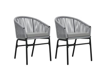 VidaXL Tuinstoelen (2 st) PE-rattan Antraciet - 41% Korting!