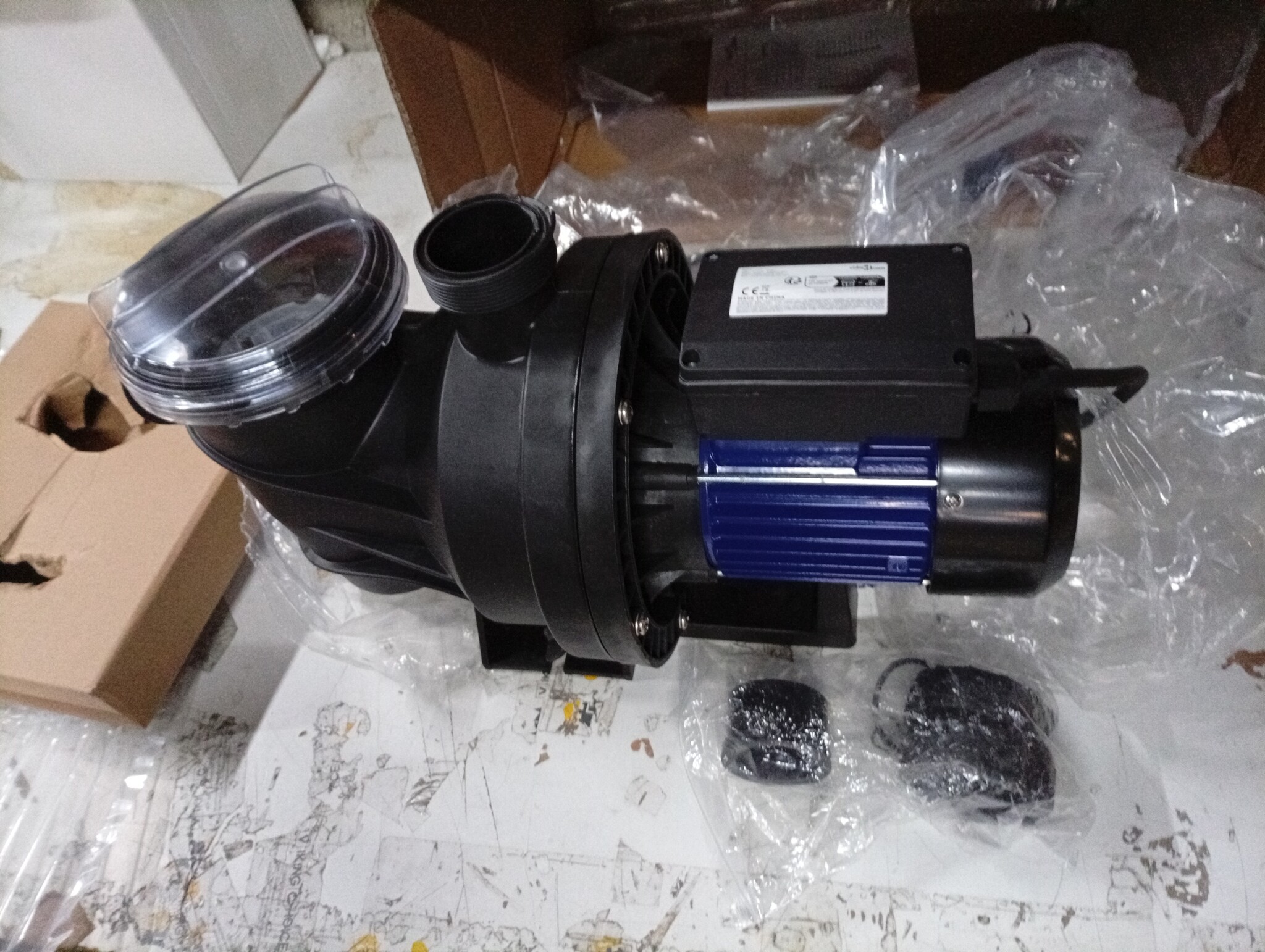 Elektrische Zwembadpomp 1200W Blauw - 64% Korting!