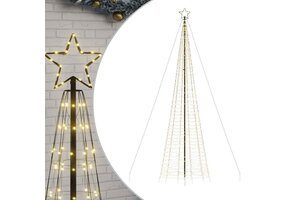 vidaXL LED-kerstboom met spikes 500 cm, 1534 LEDs warm wit | 59% Korting!
