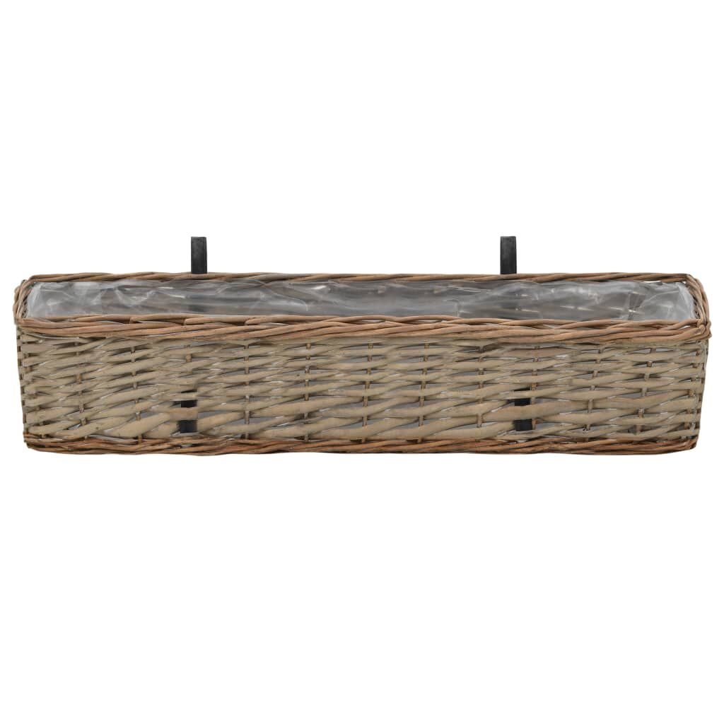 vidaXL Balkonbakken Wicker 2 st. - 67% korting