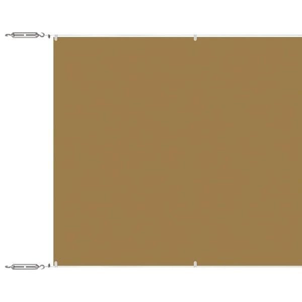 vidaXL Verticale Luifel 60x1000cm Beige - 62% Korting!