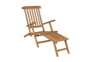 vidaXL Terrasstoel met voetensteun: Massief Teakhout (42% Korting!)