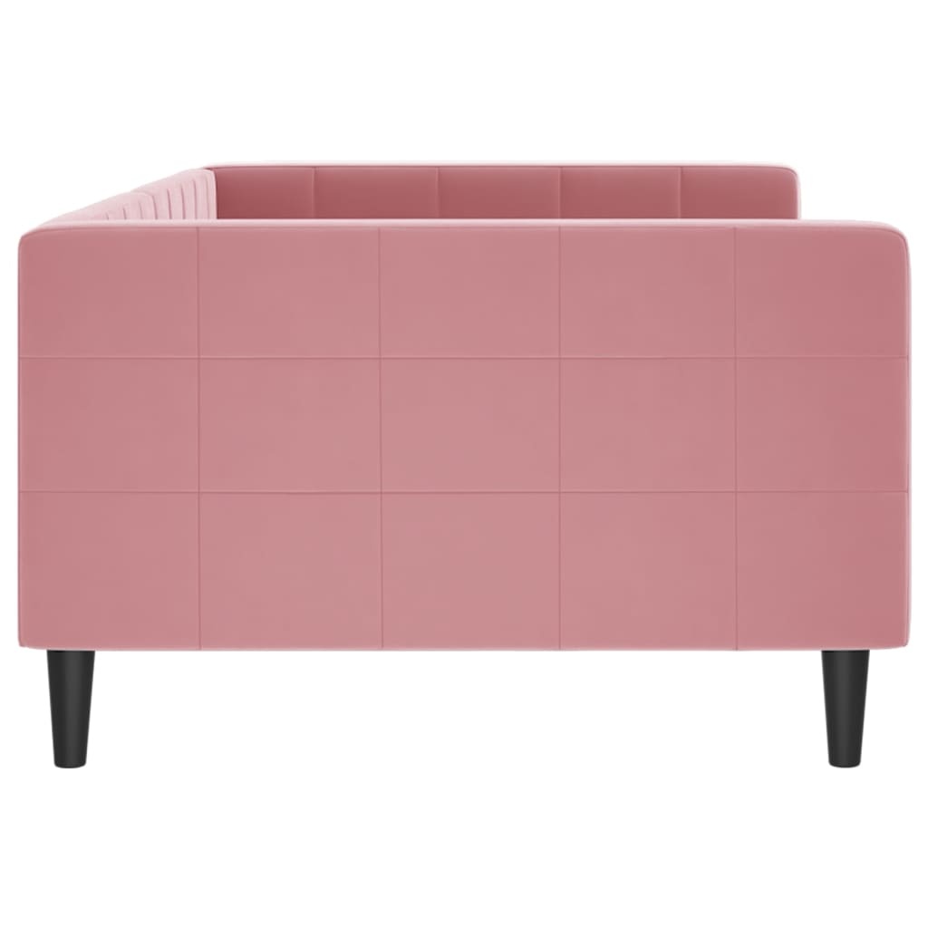 vidaXL Slaapbank Fluweel Roze - 100x200 cm - 37% Korting!