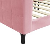 vidaXL Slaapbank Fluweel Roze - 100x200 cm - 37% Korting!