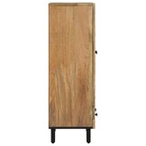 vidaXL Hoge Kast 60x33x100cm Massief Mangohout - Nu met 59% Korting!