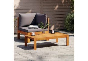 vidaXL 2-delige Loungeset met kussens | Massief Acaciahout | 43% Korting!