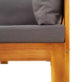 vidaXL 2-delige Loungeset met kussens | Massief Acaciahout | 43% Korting!