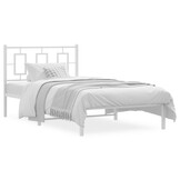 vidaXL Bedframe Metaal Wit 100x200cm | -64%