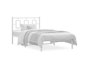 vidaXL Bedframe Metaal Wit 100x200cm | -64%