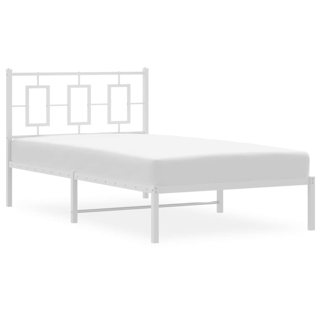 vidaXL Bedframe Metaal Wit 100x200cm | -64%