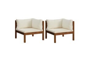 vidaXL Hoekbank Set 2 st. Acaciahout | 70% Korting