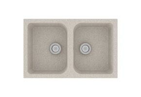 vidaXL Keukenwasbak Beige Graniet - 76% Korting!