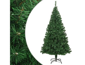 vidaXL Kunstkerstboom 240 cm - Dikke Takken - Groen - 41% Korting