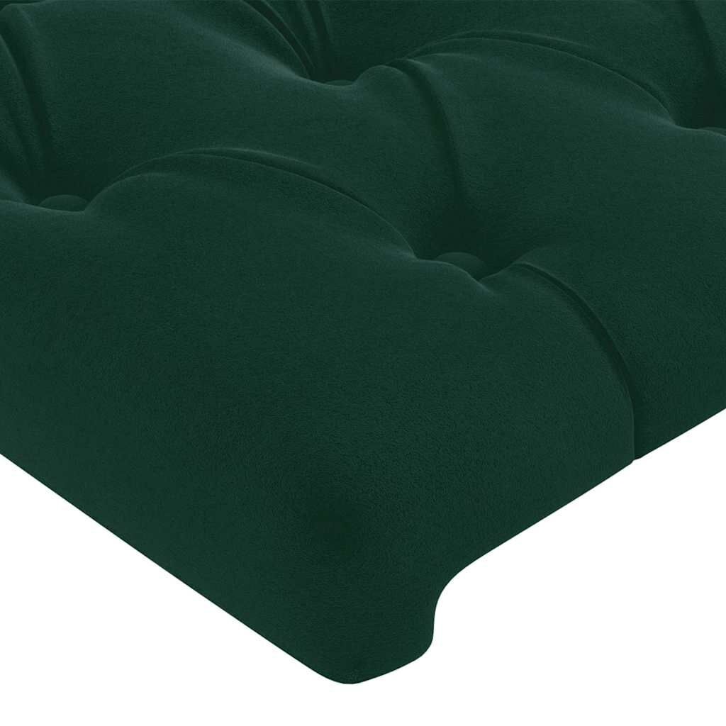 vidaXL Hoofdborden 2 st 80x7x78/88 cm fluweel donkergroen - 35% Korting