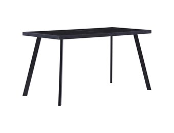 vidaXL Eettafel Zwart | 140x70cm | 67% Korting