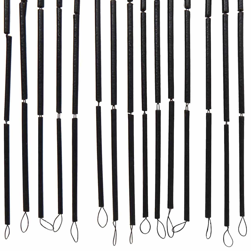 vidaXL Bamboe Insectengordijn 100x200cm Donkergrijs - 64% Korting!